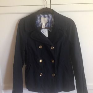 Navy JCrew Slouchy Blazer.Size8